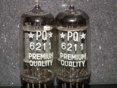 Platinum Matched Pair 6211 AMPEREX ~ECC82 Tested NOS Welded Anodes ECC802S