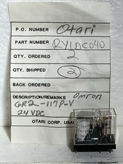 Otari RELAY – RY1DC040 – Omron GR2-117P-V – 24VDC Coil *NEW*