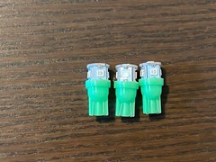 3 New Green 8V Wedge Lamp LED Light Bulbs for Pioneer Project/One Receivers