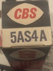 NOS Tested 5AS4A/5U4GB Rectifier Tube Strong Dual Diode Vintage Audio Guitar Amp