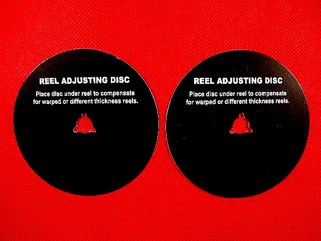 TWO BRAND NEW (MINT) 10.5&Prime; REEL TO REEL TAPE DECK HUB ADAPTER SPACER DISCS