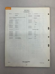 Sony TC-67 Original Service Manual Free Shipping