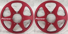 One Pair 10.5 » Silver Pioneer Tape Reel Aluminum For Reel To Reel Tape Recorder