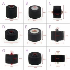5PCS/LOT Audio Rubber/Bronze Hub Belt Pulley Pinch Roller for Sony Akai Pioneer