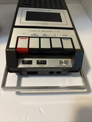 Vintage Superscope C-102 Cassette Tape Recorder Box Power Cord Handle Tested