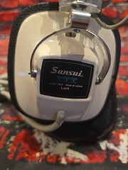ORIGINAL Sansui SS-2 Stereo Headphones Retro HiFi Wired 1/4 Plug 6.35mm