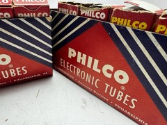 ⚡️Vacuum Tube Lot Philco Boxes + NOS Calrad Transformer & Lafayette Switch⚡️