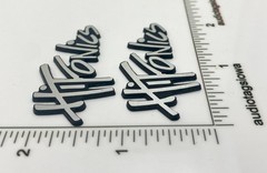 Hifonics Speaker Badge Logo Emblem Custom Incised Acrylic PAIR