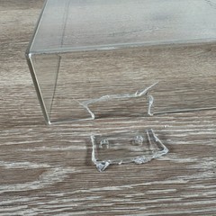 CRACKED Pioneer PL-518 Turntable Dust Cover Part Out