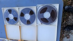Lot Of 7 Vintage ampex Dokorder Realistic Reels Tape 311 341 344 1200-1800 Ft