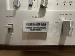 Dual Headphone Jack Plug/Cover For Vintage Yamaha CR-x20 Series Receivers – NEW!