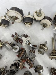LOT OF OVER 60 Angstrohm Precision and Ohmite Potentiometers Various OHMS