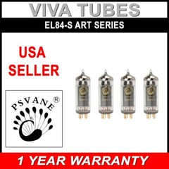 New Ip Matched Quad (4 pcs) Psvane EL84-S Art Series Vacuum Tubes – USA Seller
