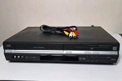 JVC VCR/DVD Combo HR-XVC28BU VHS Tape Player Hi Fi Stereo & RCA Cable Vintage