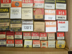 61 Vacuum Tubes, GE, RCA, Sylvania.