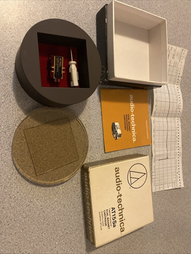 Audio Technica AT-15Sa Turntable Cartridge In Original Box,not Tested As Is