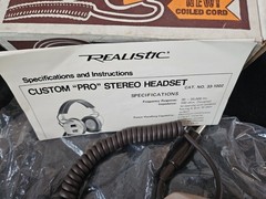 Vintage Realistic Custom Pro Stereo Headphones by Koss – Works – NEW Open Box