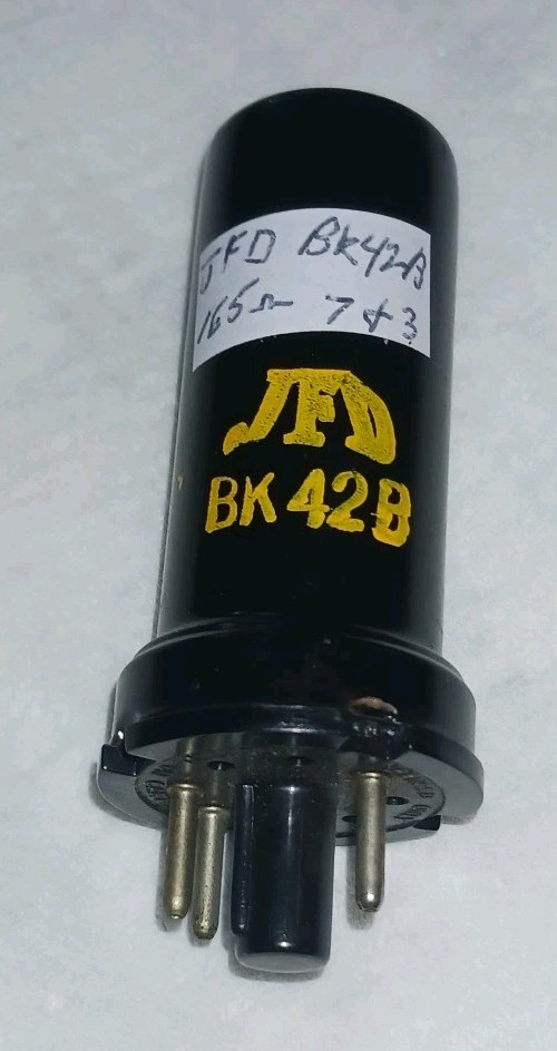 JFD BK42B BALLAST TUBE FOR OLD RADIOS TESTED GOOD FOR RESISTANCE 3 PINS OCTAL