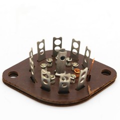 NOS 9-Pin Phenolic Wafer Vacuum Tube Socket | Lot of 25