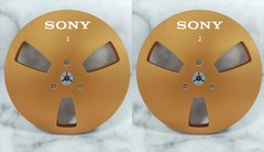 One Pair 7 » SONY Tape Reel silvery Aluminum for Reel to Reel Empty Take up Reel