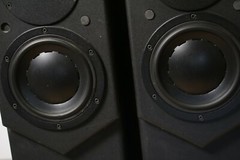 Vintage Paragon Acoustics The Radiant Floor standing Tower Speakers Dynadio Pair
