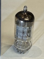 1958 Mullard 12AX7/ECC83 Long Plate Goal Post O Getter Blackburn Labeled Heath