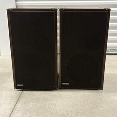 Vintage Electro Voice Speakers Pair 10 Inch 8 Ohms Work Great Brass Wood Cabinet