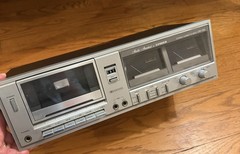 1980s Vintage Fisher Studio Stereo Cassette Deck Model CR-110 Parts Or Repair