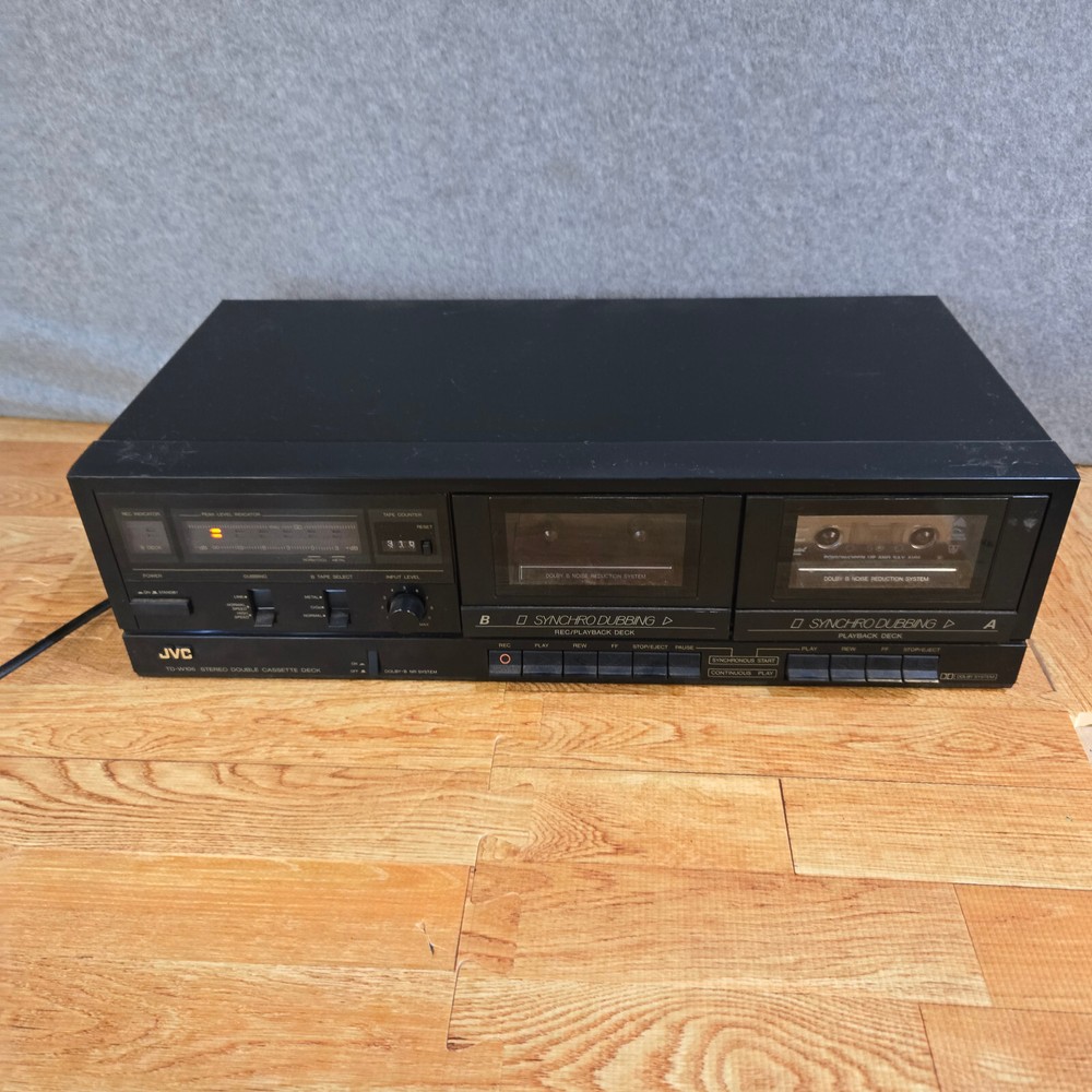 VINTAGE JVC TD-W106 Dual Double Cassette Deck Player Recorder Read