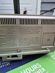 Vintage General Electric GE Portable TV AM/FM Radio Model 7-7150B (Dec-1987)