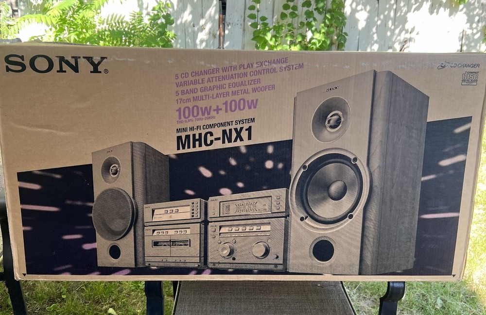 NEW IN BOX SONY MHC-NX1 PARTIALLY SEALED RARE VTG 1999 Untested
