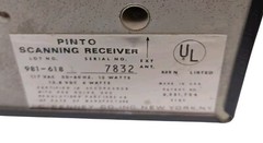 Vtg JC Penny Pinto 8 Channel Scanning Receiver AS-IS Untested FOR PARTS-REPAIR
