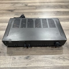 NAD 3125 Stereo Amplifier Vintage LEFT CHANNEL BROKE ( DAMAGED CASE )