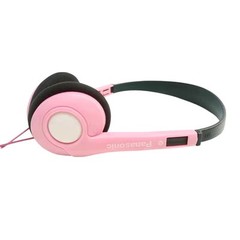 Panasonic Classic Vintage stereo Headphones comfort fit -3.5mm jack -PINK