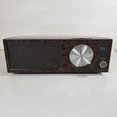 Vintage RCA AM Radio RZA203T Brown Faux Wood Grain Desk Radio Tested Works
