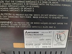 Mitsubishi DA-R7 Stereo receiver