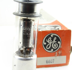 New Qty 1 GE 6807 4 pin UX4 Thyratron Top Cap D Side Getter Made in USA NOS Tube
