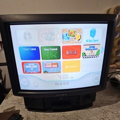 Sony Trinitron KV-20VM20 20&Prime; CRT TV/VCR Combo Retro Gaming Television Tested!