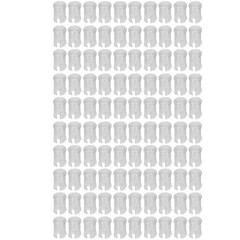 100Pcs Nylon LED Light Emitting Diode Transparent Lamp Light Caps Protective