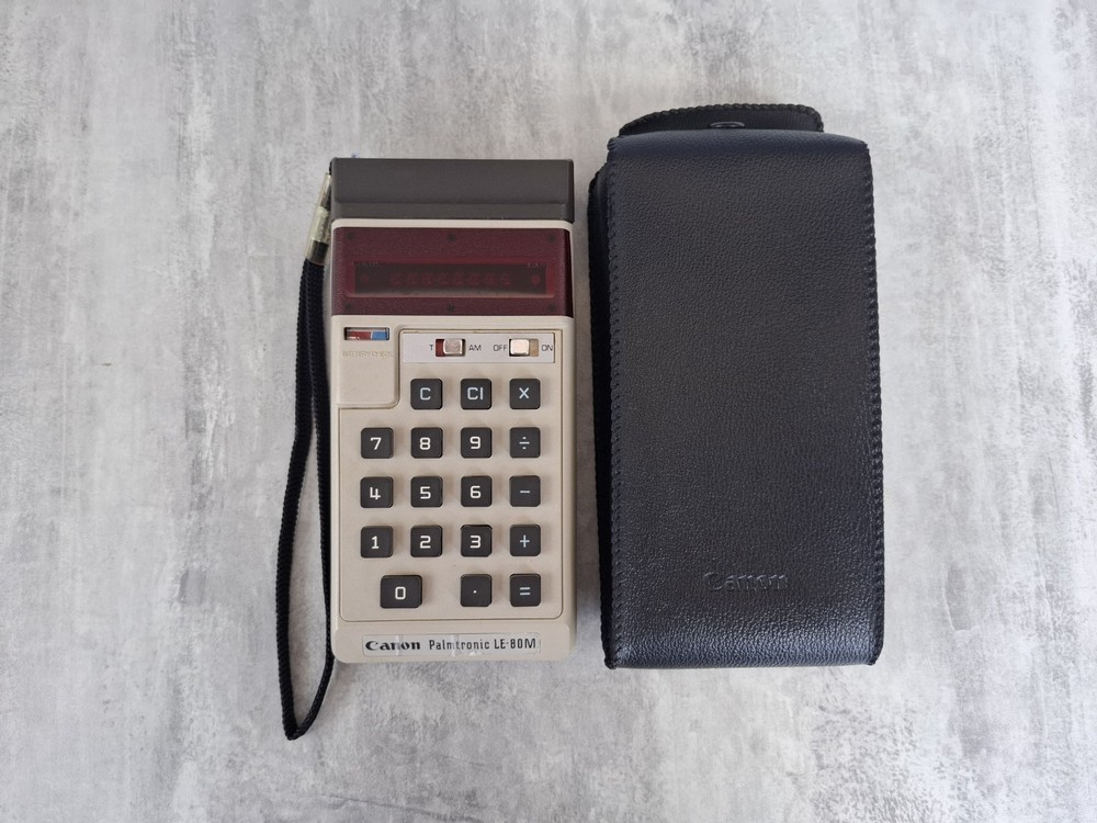 Vintage Canon Palmtronic LE-80M Calculator Very Rare Works Great