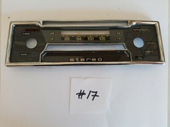 Becker Mexico Cassette AM/FM Radio Face plate with chrome bezel