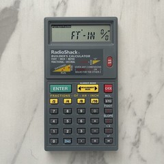 Vintage Radio Shack Builders Calculator Cat No 22-452 TESTED