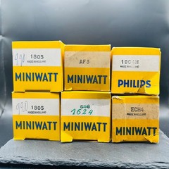 6x Philips Miniwatt Vintage Radio Tubes NOS Boxed Mixed Lot
