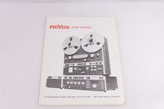 Revox A700 Series Product Information & Price Guide==Original!