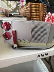 Vintage Emerson VR36 5 in Black & White TV television with AM/FM Radio – WORKS