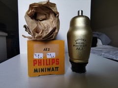 3 Philips Tubes: ABL1, ABC1, AK2 Used in Radios 1930´s & 40´s AVO tested- NOS