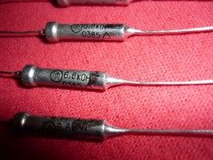 4pcs. MMT-4 / ММТ-4 Thermistors rod and tubular non-insulated 6.8 kOhm USSR