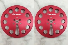 One Pair Pioneer silvery 7 » Tape Reel Light Metal Aluminum Take Up Reel
