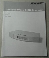 Bose Acoustic Wave II CD Changer – Owners Guide User Manual Original Instruction