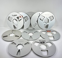 (Lot of 10) 3M, Scotch Metal Tape Reel 10.5&Prime; x 1/4&Prime; Take Up